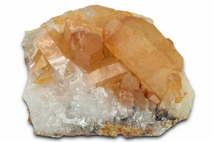 Tangerine Quartz Crystal Cluster - Brazil #328899